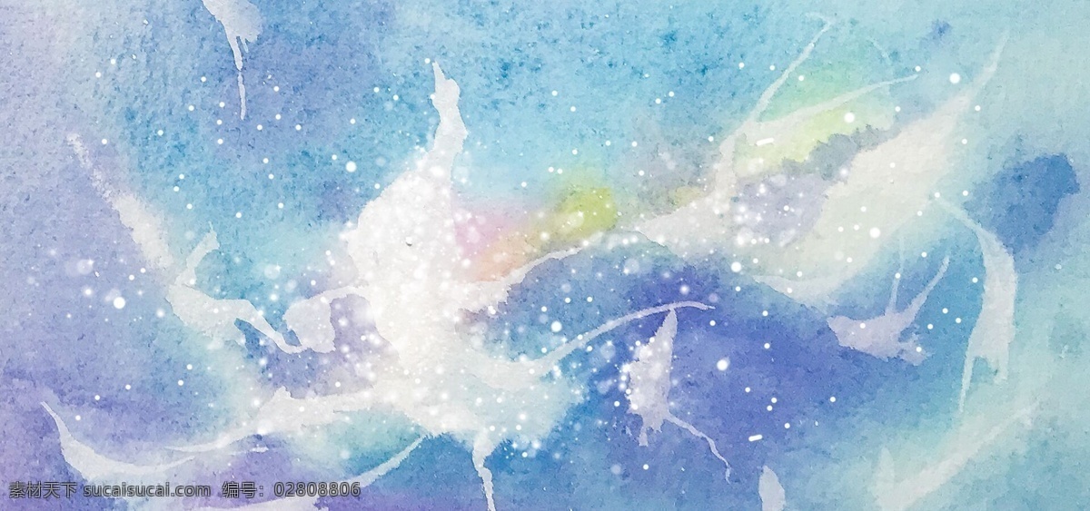 梦幻 时尚 绚丽 渐变 星空 banner 海报 星星点缀 创意 背景