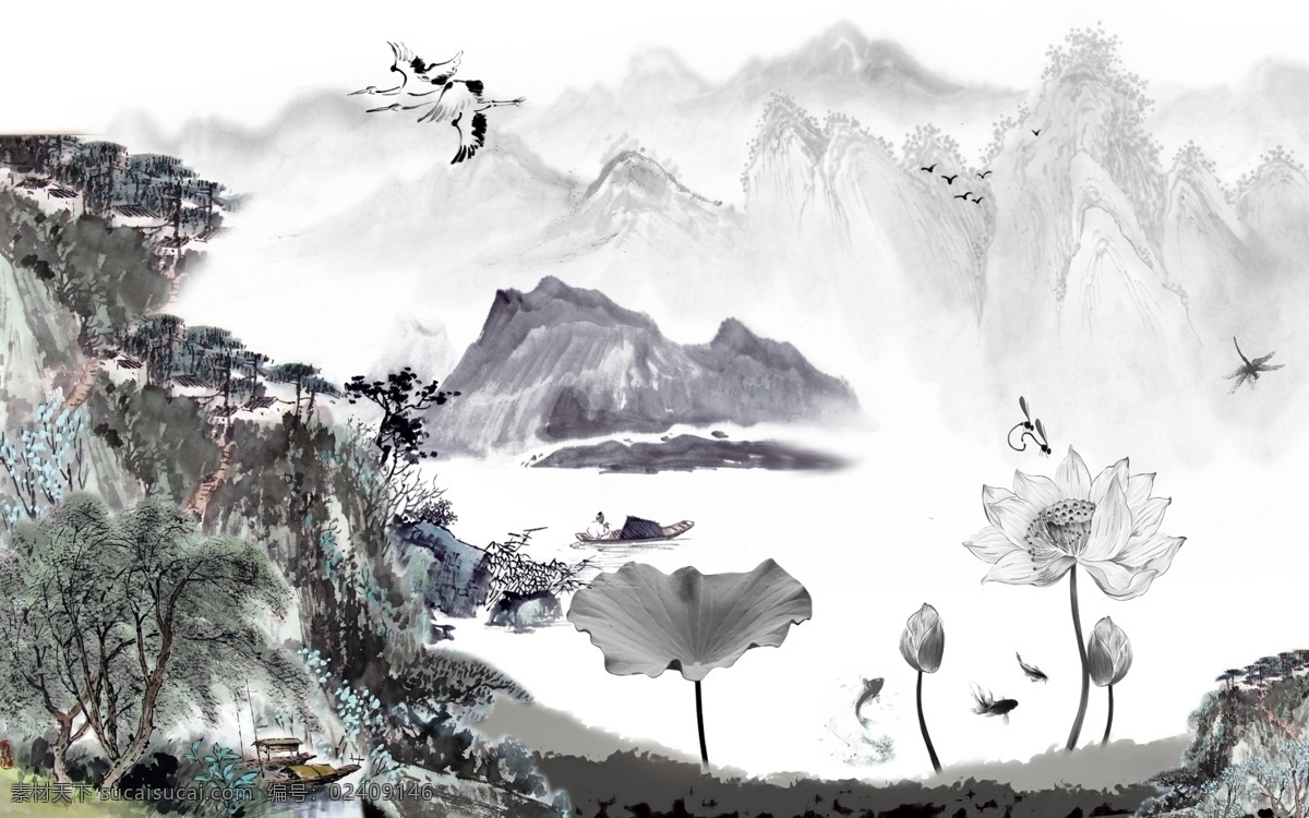 水墨 现代水墨画 意境水墨画 创意水墨画 抽象水墨画 黑白水墨画 黑白山水画 山水画 写意水墨画 禅意水墨画 装饰水墨画 挂画水墨画 新中式水墨画 泼墨水墨画 玄关水墨画 水墨山水画 文化艺术 绘画书法 水墨大全