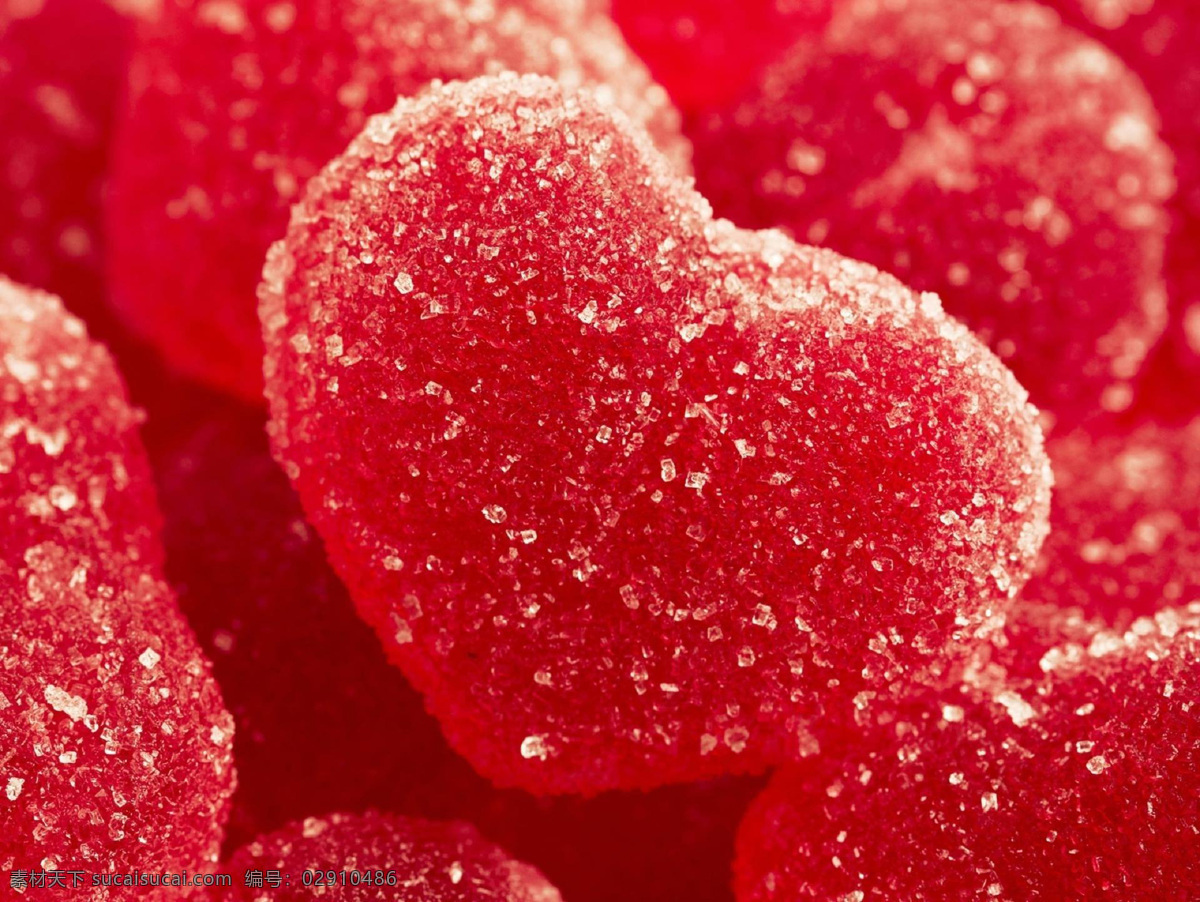 红色 爱心 糖果 红色爱心糖果 彩色糖果背景 软糖 甜品 彩色糖果 美食 零食 爱心图片 生活百科
