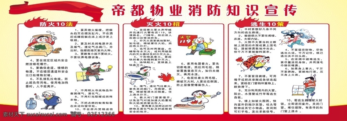 消防知识宣传 文明市民公约 核心价值观 价值观 物业招贴 小区海报 消防