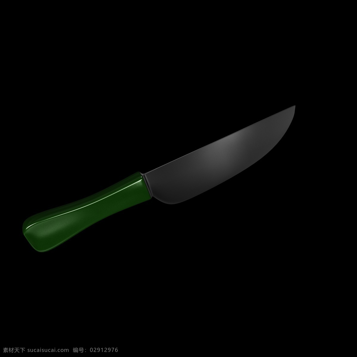 绿色 插图 刀具 用品 刀子 器具 刀子插图用具 海报插图 立体造型刀具 创意刀型插图 小刀 匕首