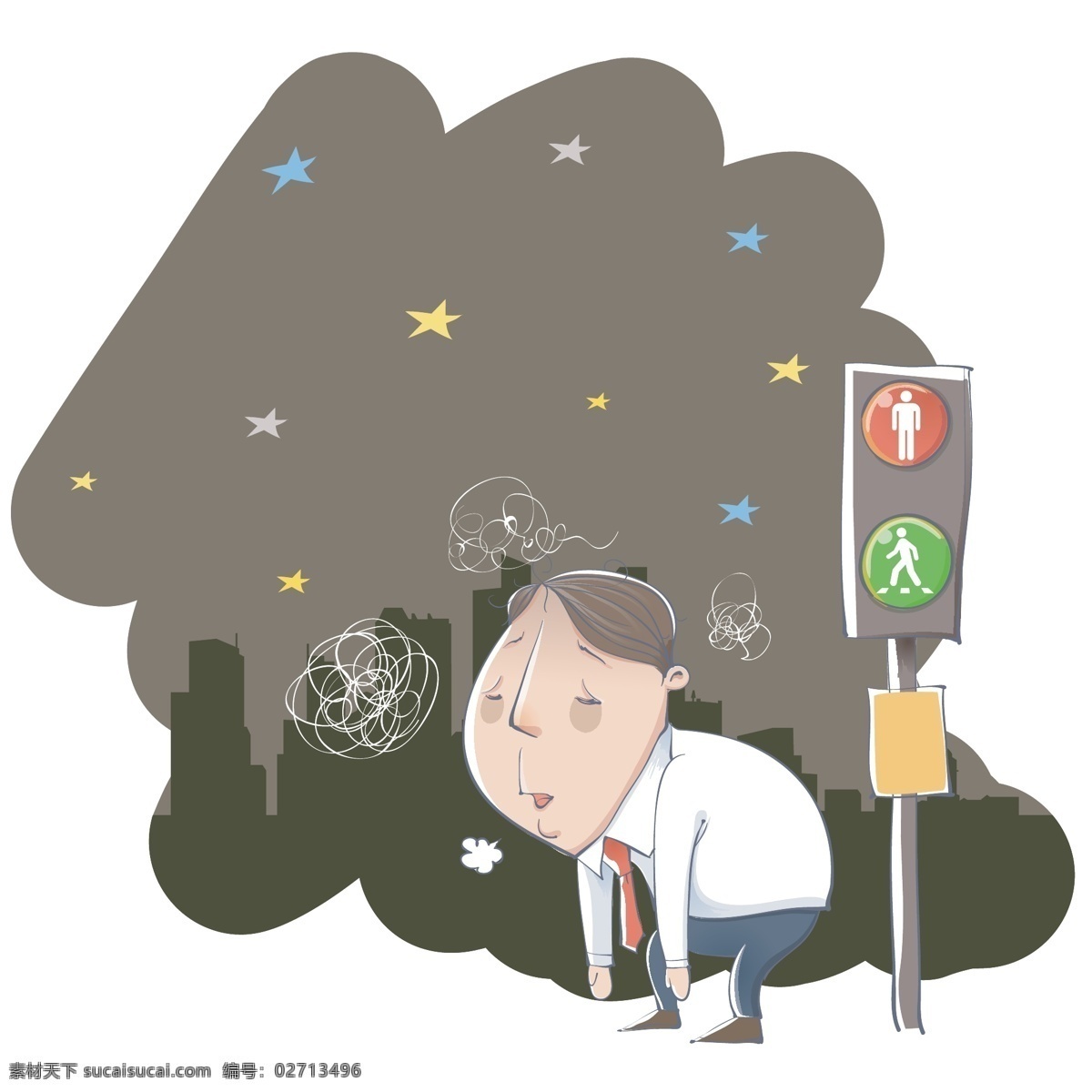 缺觉 炻痰 白色
