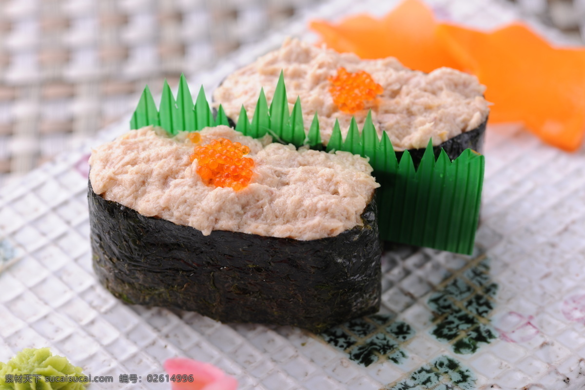 吞拿鱼寿司 日本料理 特色菜品 美食 生蚝 刺身 寿司 活鱼 吞拿鱼 餐饮美食