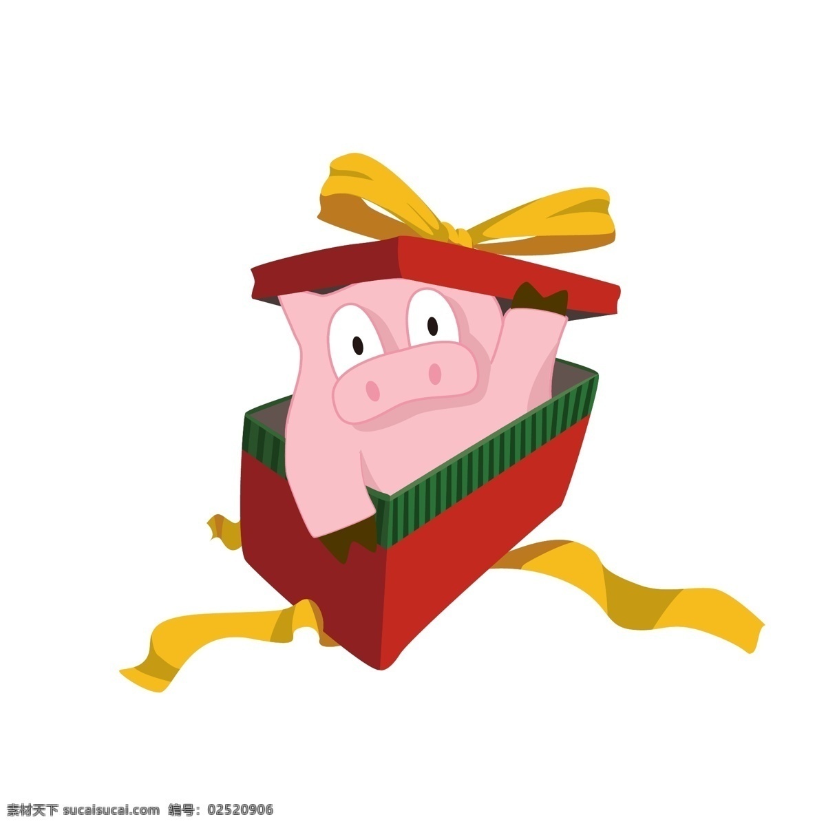 简约 猪年 卡通 猪 形象 表情 包 惊喜 礼物 卡通猪 礼物盒 表情包 矢量 简约猪 猪形象 惊喜礼物 圣诞惊喜 圣诞