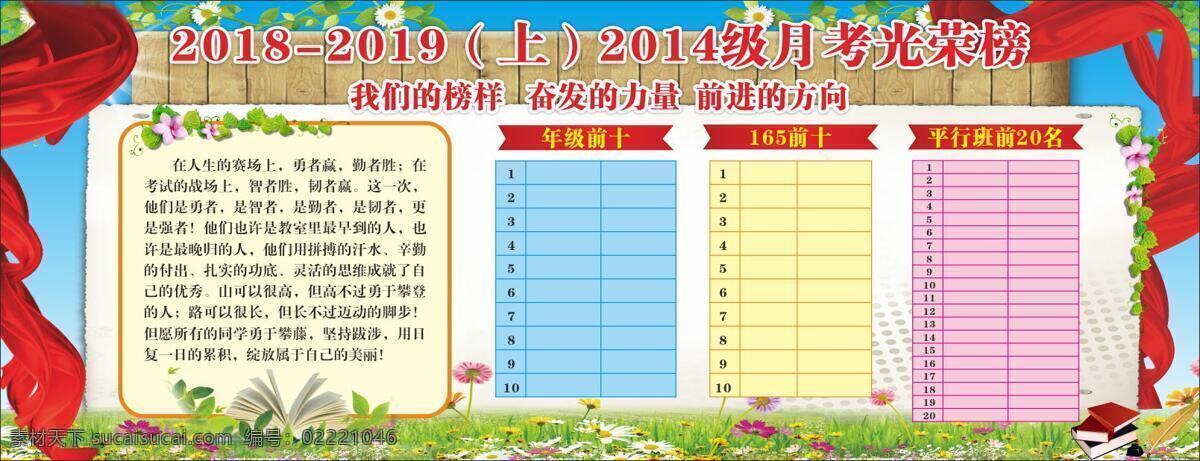 学校 月 考 光荣榜 单 学校展板 校园展板 书本 月考 学校背景 优秀名单 学生名单 优秀学生