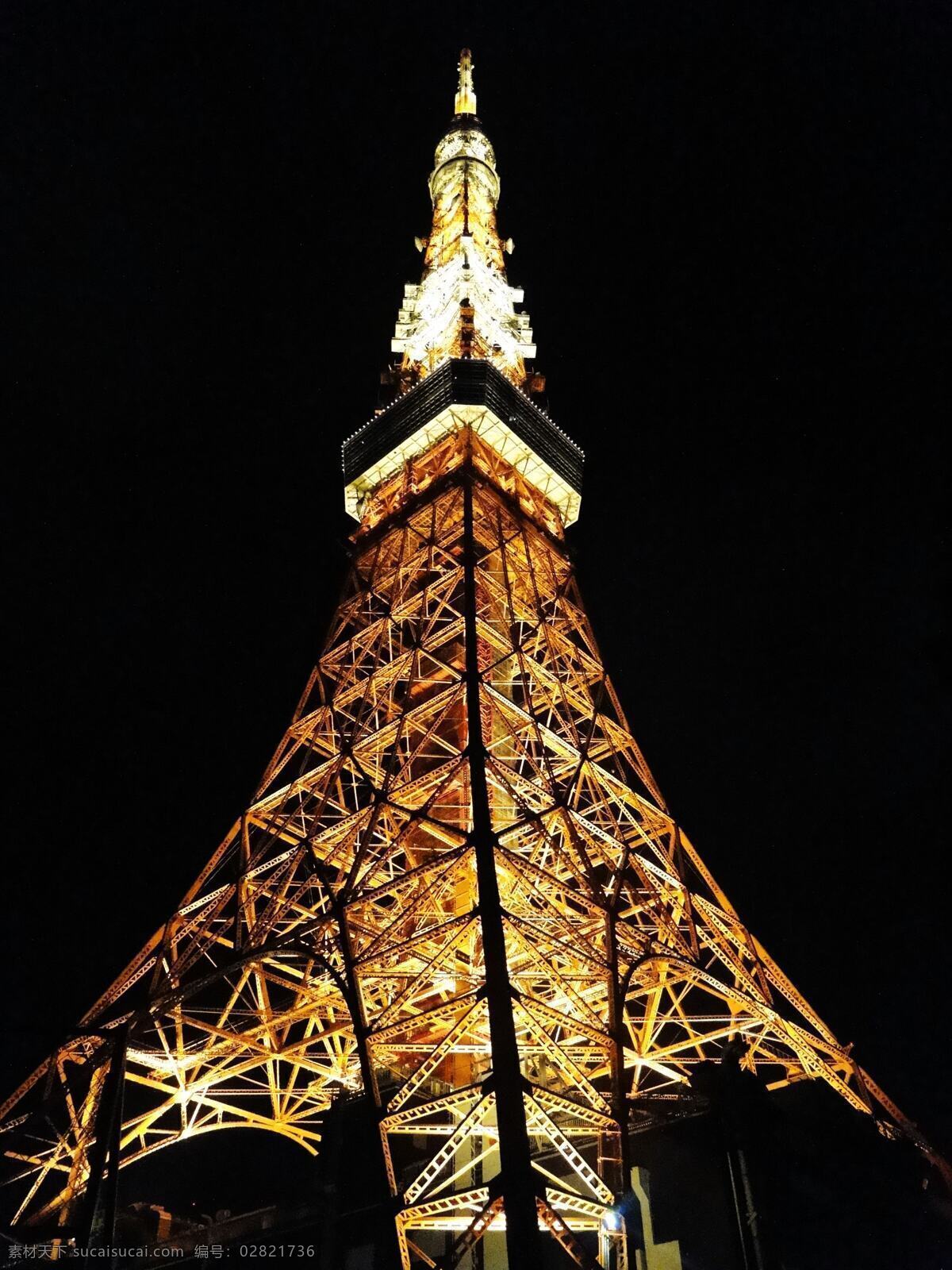 東京鐵塔 日本 夜景 国外旅游 旅游摄影
