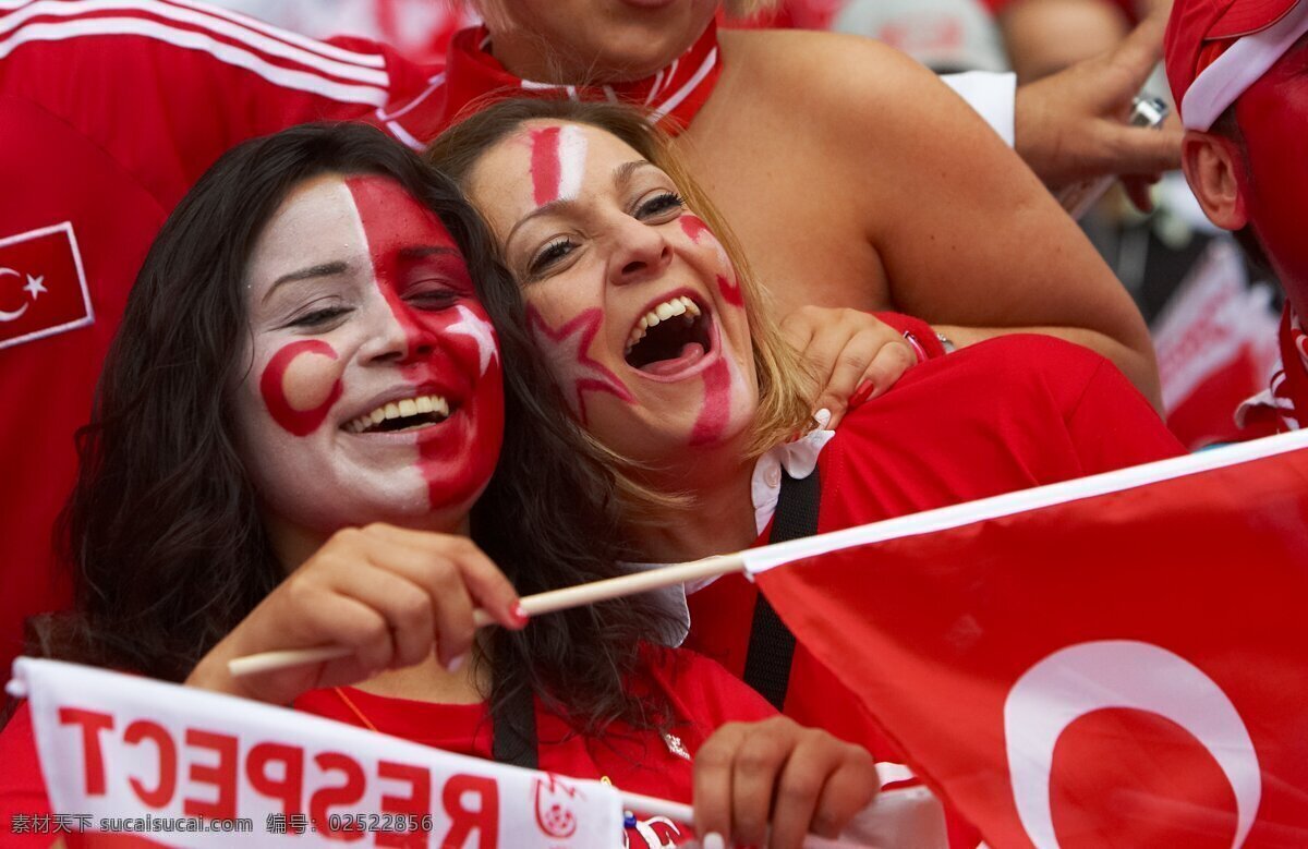 球迷 欧锦赛 足球 赛场 激情 美女 土耳其 文化艺术 体育运动 激情体育 摄影图库 实用素材 300