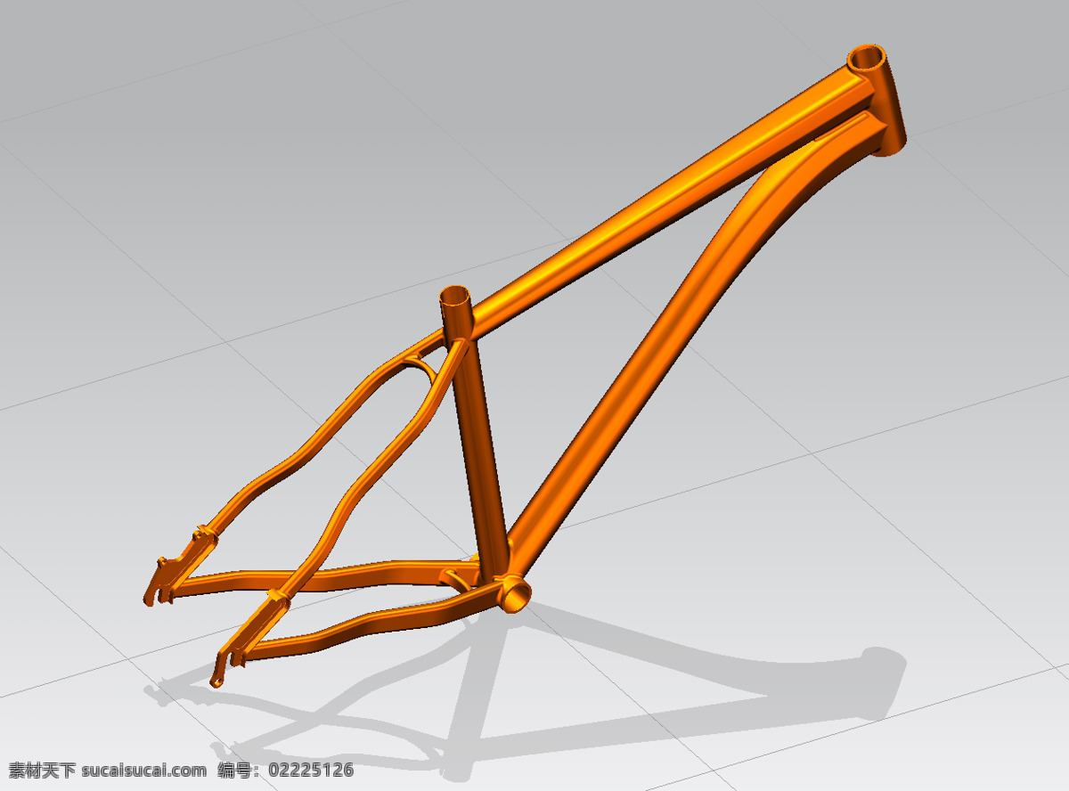 硬 尾 山地车 架 自行车 车架 结核分枝杆菌 3d模型素材 其他3d模型