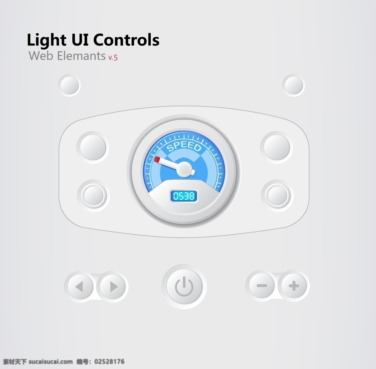 光 ui 控件 web 成分 v5 按钮 控制 网络 矢量图 其他矢量图