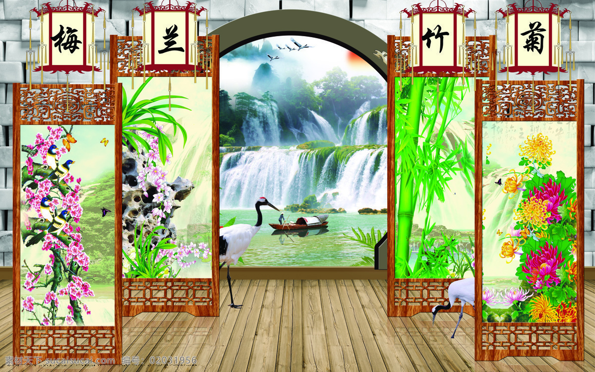 竹子 中式 装饰 背景 墙 背景墙 背景图 抽象背景图 室内背景图 玄关 装饰画 装饰设计