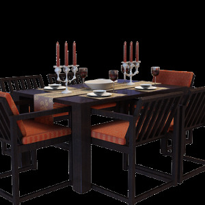 3d 餐桌 模型 餐厅 碟 饭店 酒杯 客厅 蜡烛 欧式 盘 碗 有贴图 家具组合 桌 椅 桌椅 max2008 六 长 3d模型素材 家具模型