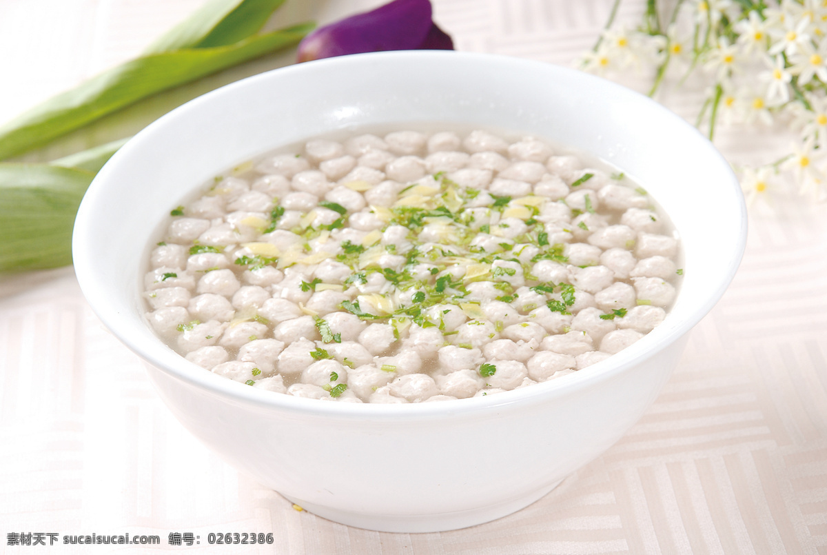 生汆丸子汤 美食 传统美食 餐饮美食 高清菜谱用图