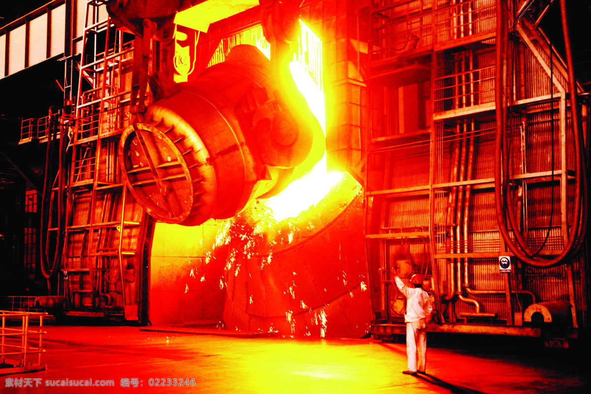炼钢炉 钢铁 炼钢 炼铁 锅炉 厂房 轧钢厂 生产安全 科技发展 现代科技 工业生产