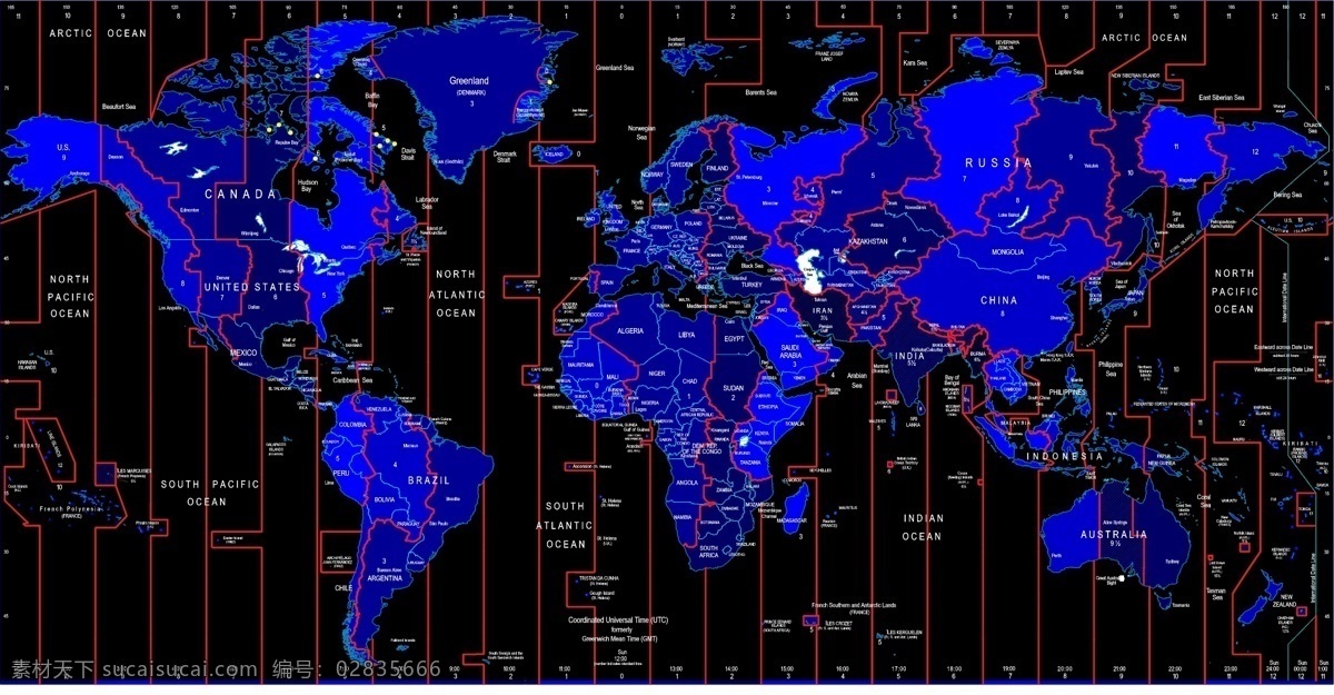 世界 上 时区 识别 矢量 地图 标志 世界时区 病媒生物 矢量图 其他矢量图