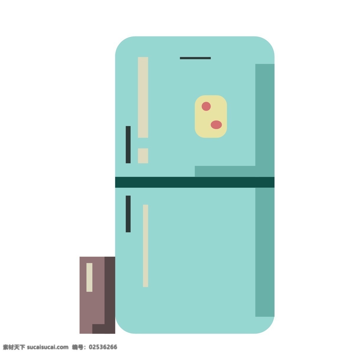 绿色 家电 电冰箱 冰箱 电器 家具