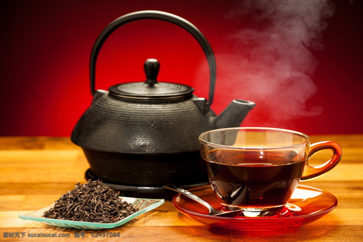 高清 红茶 茶具 茶叶 茶壶 茶水 水壶