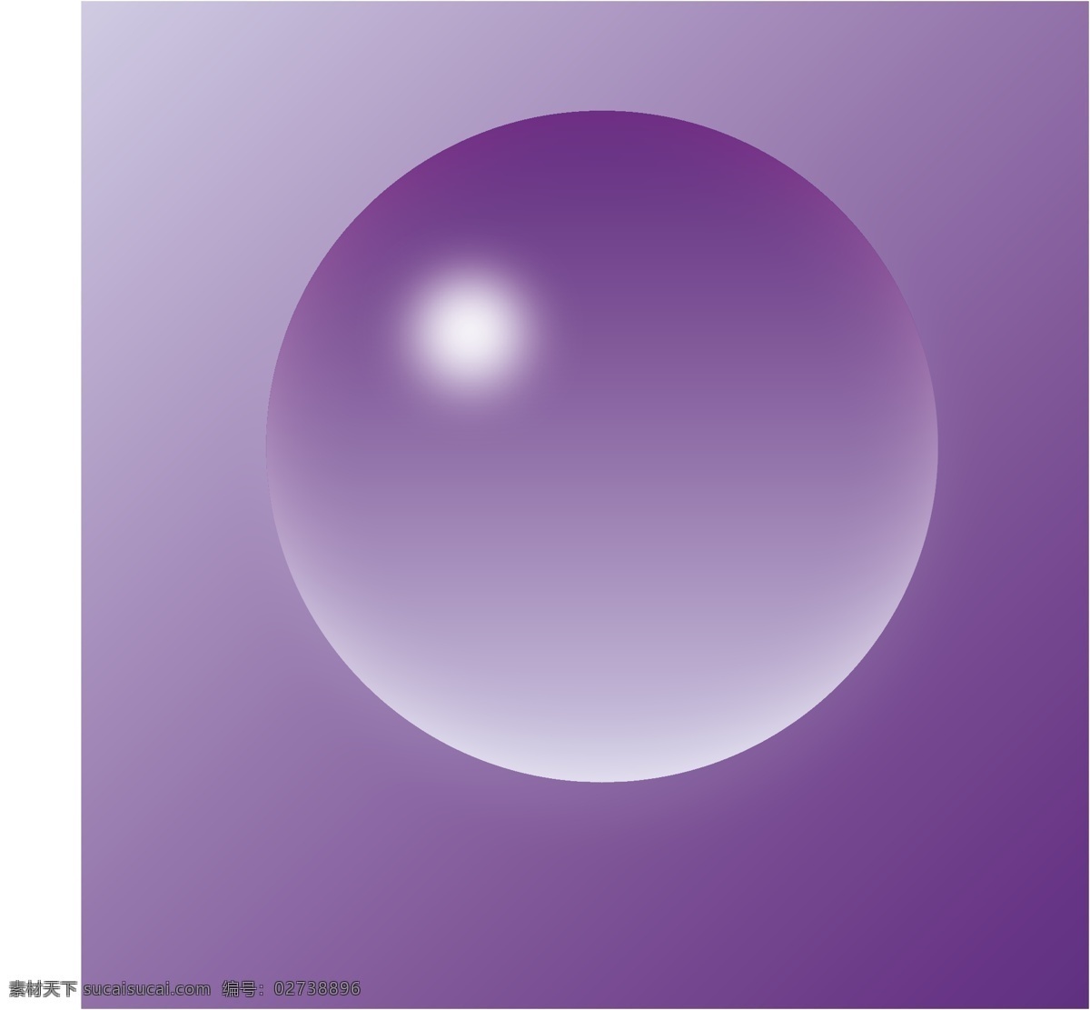 球体免费下载 立体 球体 矢量图 紫色 高斯模糊 其他矢量图