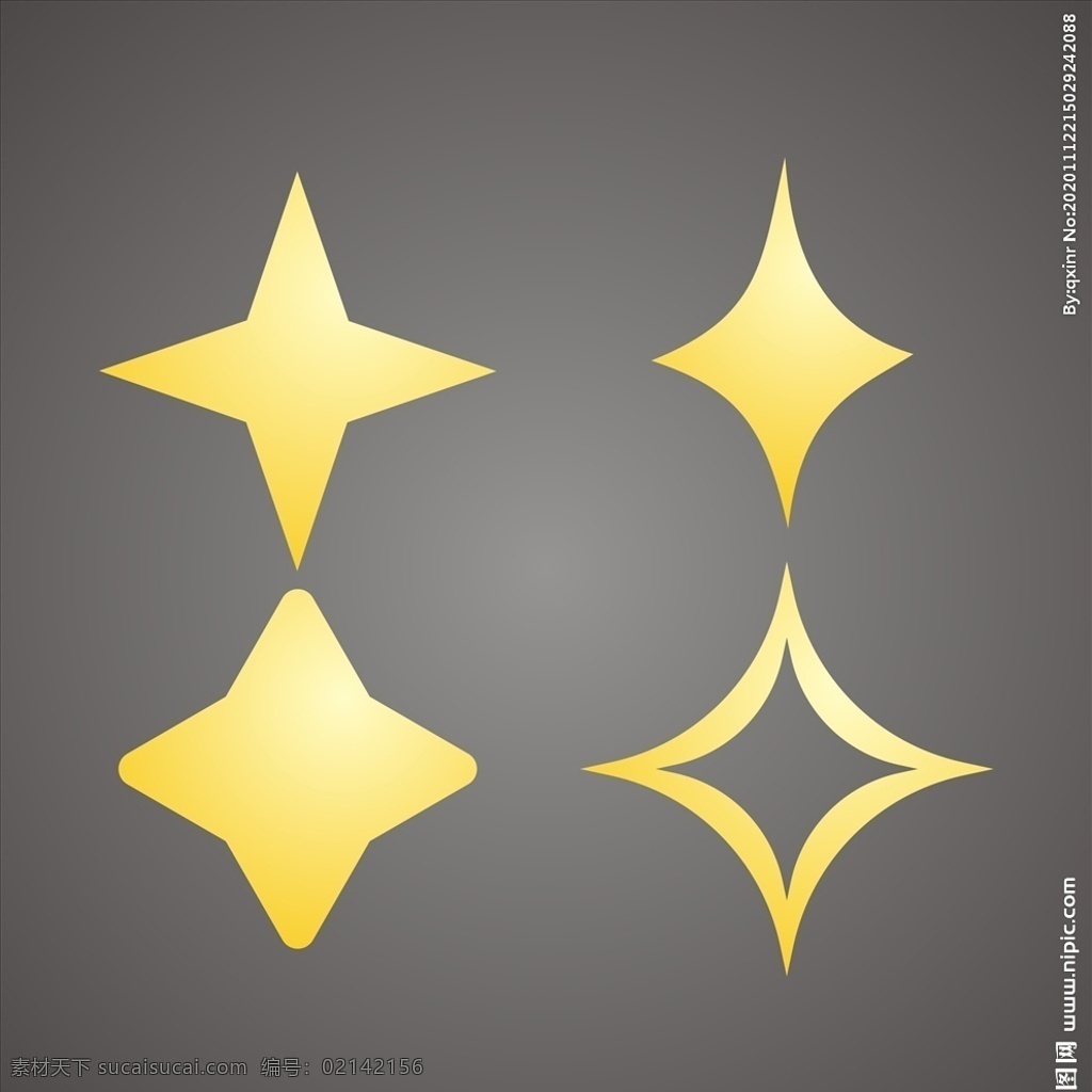 四角星图片 四角星星 星 星星 黄色星星 四角黄色星星 装饰元素 卡通元素 矢量装饰 卡通设计