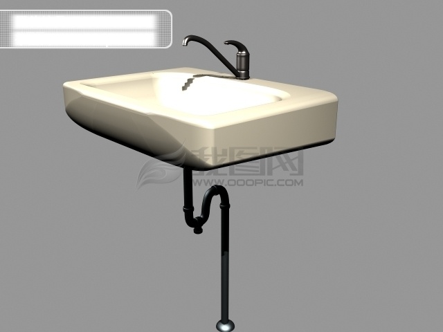 3d 陶瓷 脸盆 3d设计 3d素材 3d效果图 水龙头 陶瓷脸盆 矢量图 建筑家居