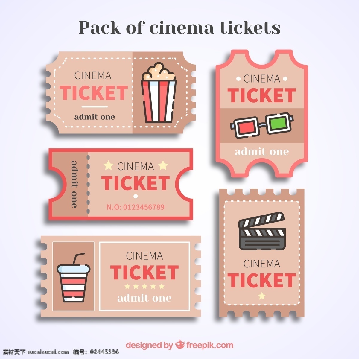 款 创意 门票 矢量 电影票 特色 图标 个性