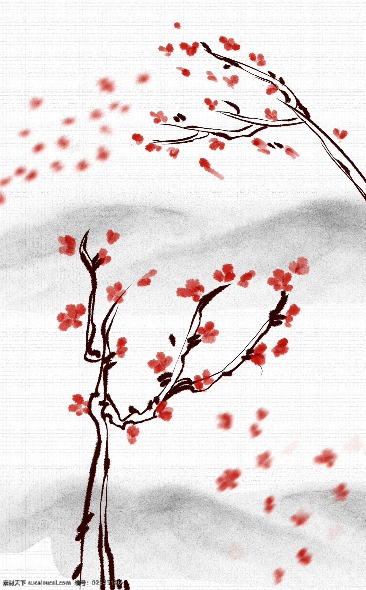 a225 意境 中国 风 梅兰 竹 菊 水墨 插画 装饰画 中国风 梅 兰 好看 精品 家居 卧室 走廊