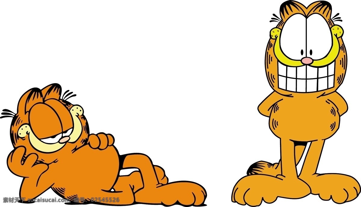 garfield 加菲猫 矢量 卡通 矢量素材 其他矢量
