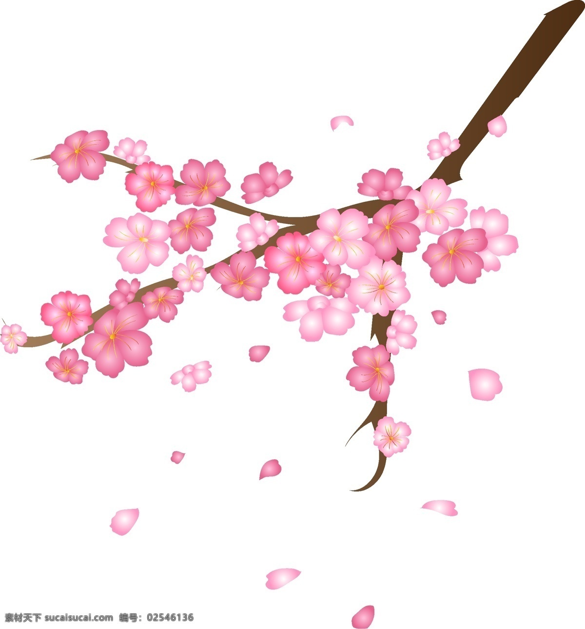 卡通 免 扣 粉色 花朵 花卉 玫瑰 盛开 梅花 腊梅 手绘 粉色花 水墨桃花盛开 中国风 背景 免扣