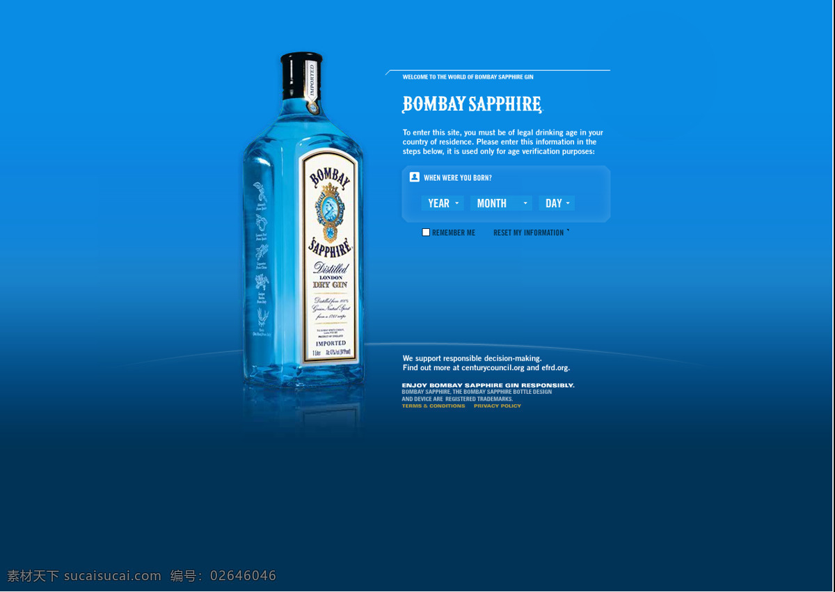 国外 网页设计 欣赏 酒 蓝色 深色 网页素材 网页界面设计