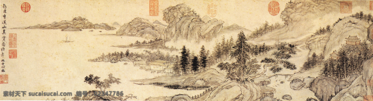 中国传世名画 国画 文化艺术 绘画书法 设计图库 300