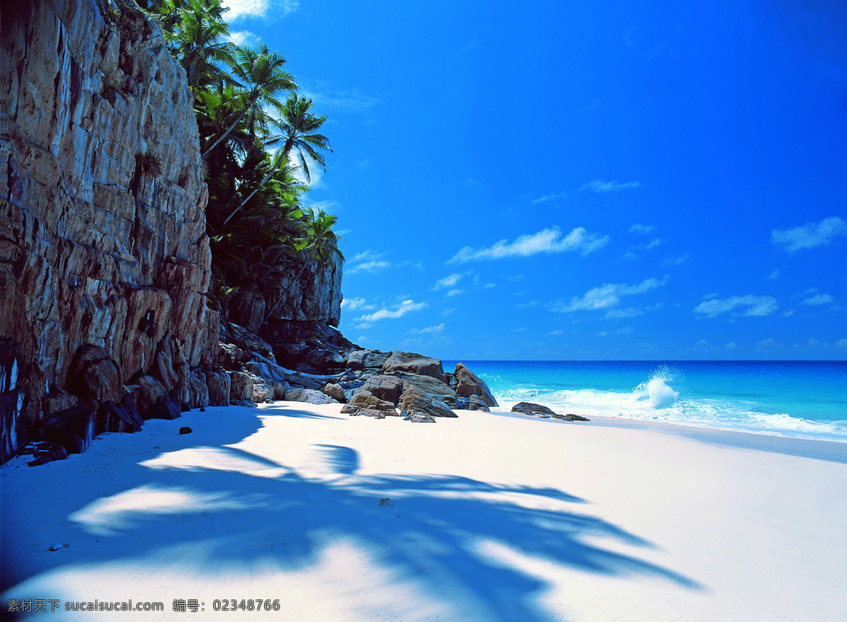 海边沙滩 海边风景 自然风景 风景壁纸 海滩 海浪 蓝天白云 海水 海边 自然景观