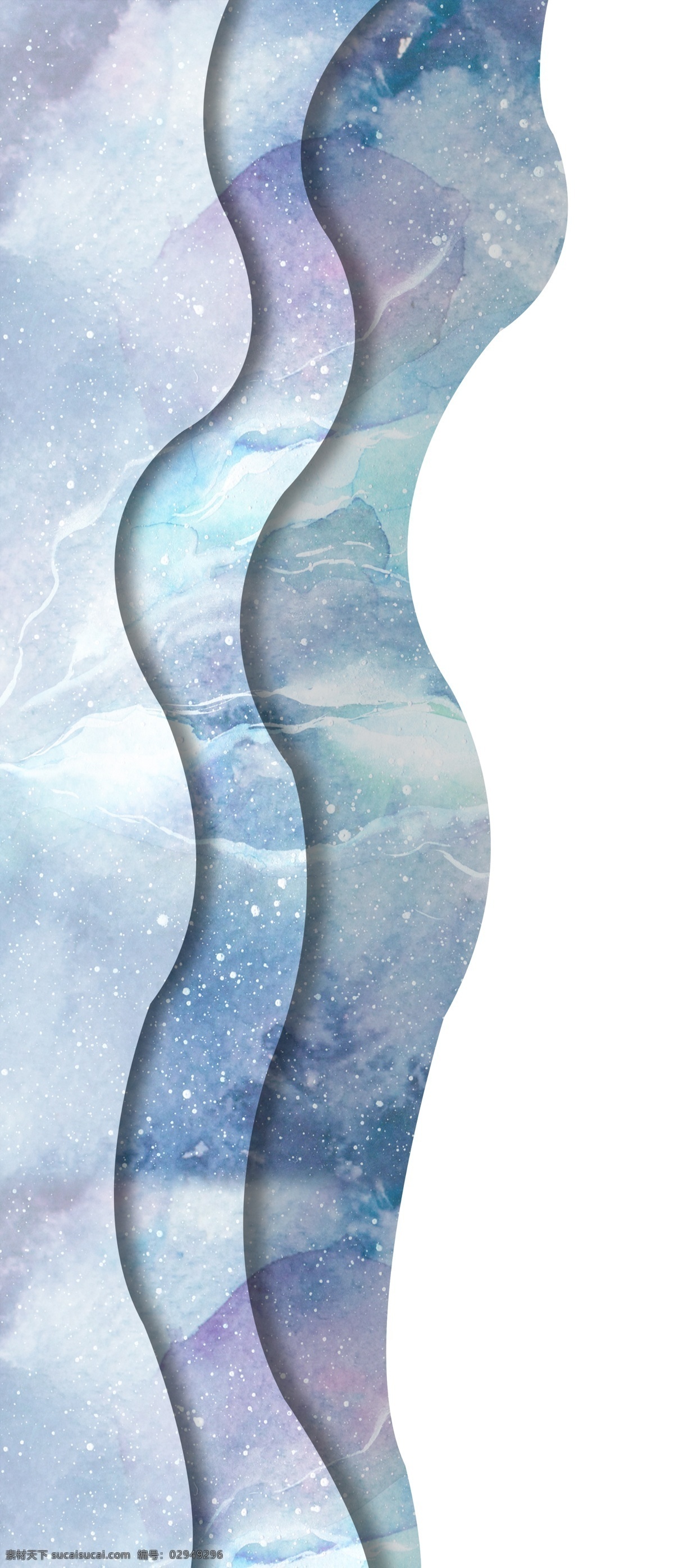 西式 蓝色 梦幻 人鱼 海洋 星辰 婚礼 星空 光效 白色 羽毛 海草 效果图 s形