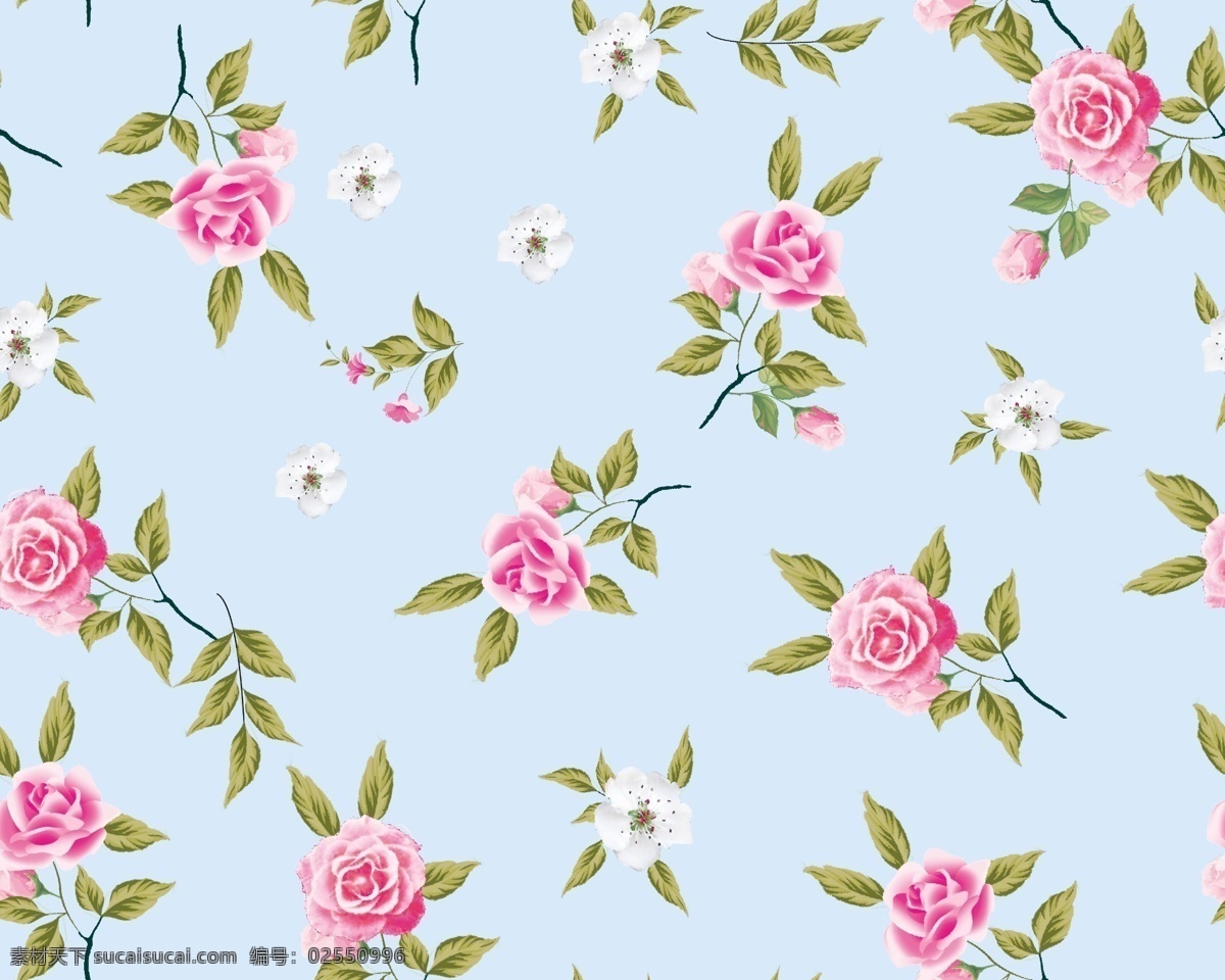 小碎花 花朵 花卉 小红花 白花 蓝底花