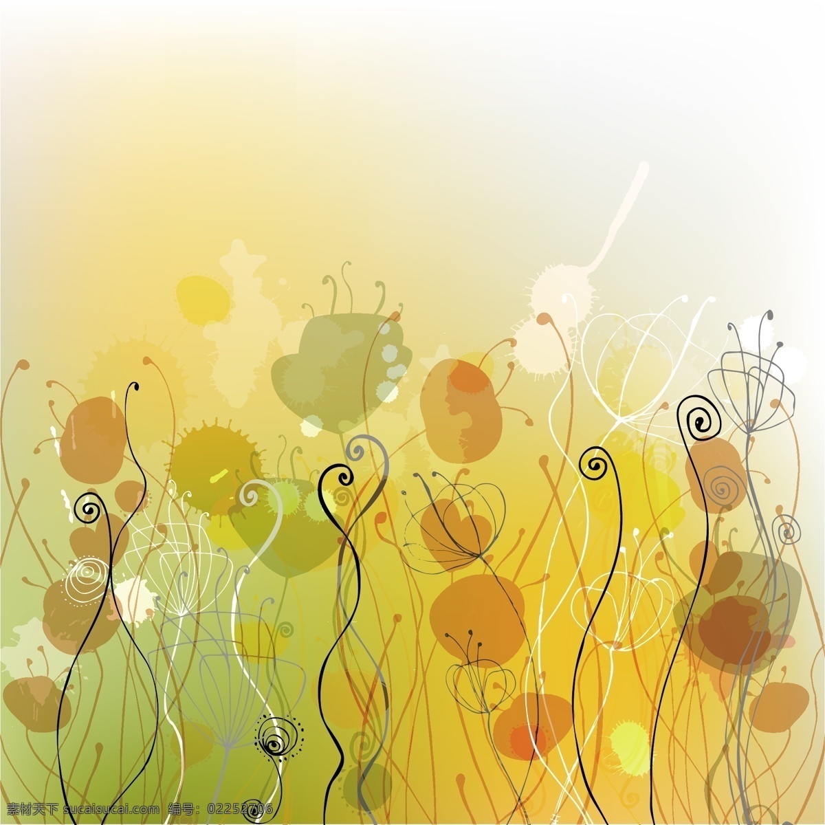 摘要 花卉 背景 矢量 插画 插图 花 花的背景 摘要花 背景的插图 说明 黑色 矢量图 日常生活