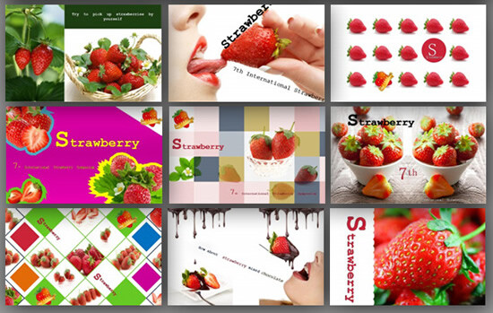 草莓 营销 世界 大会 策划 幻灯片 会议策划 模板