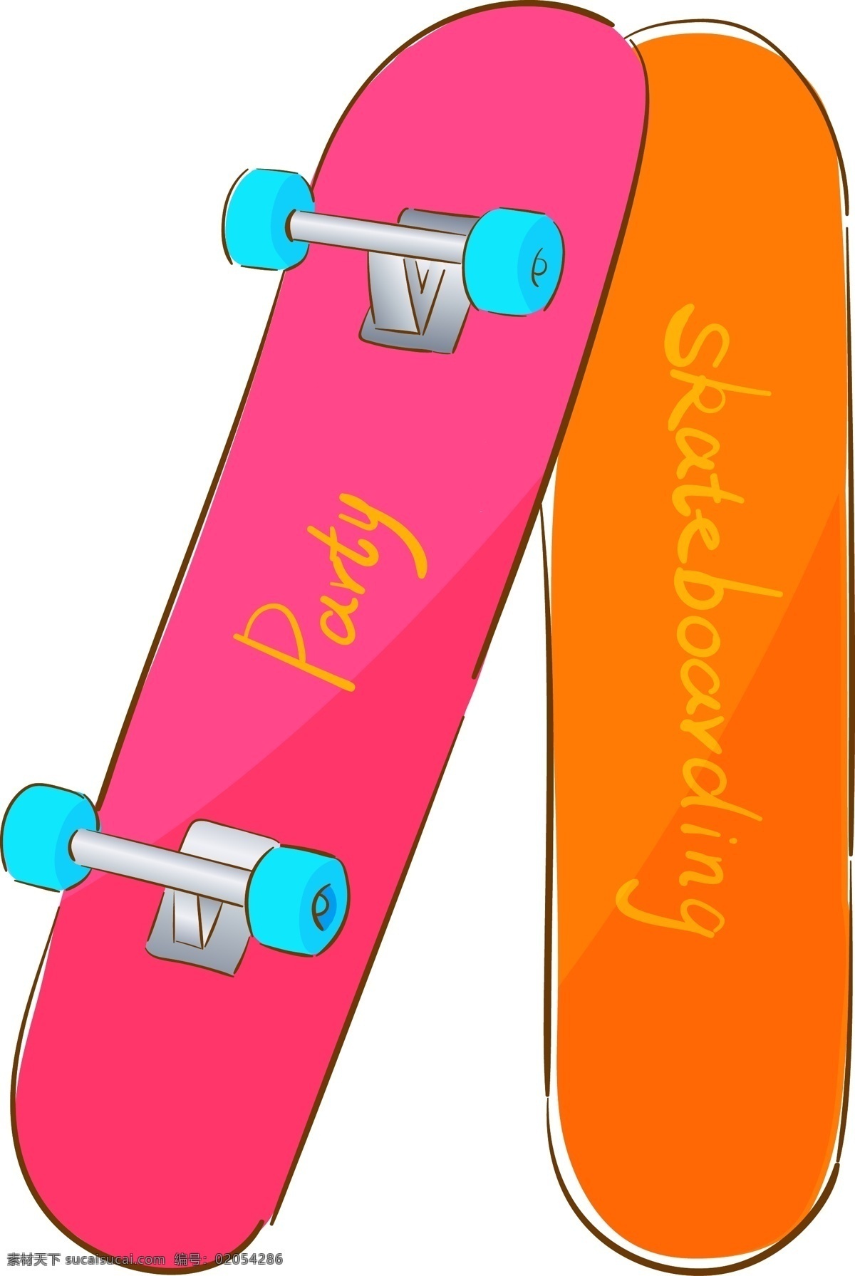 滑板 世界 日 青春 卡通 运动 元素 世界滑板日 社团 儿童