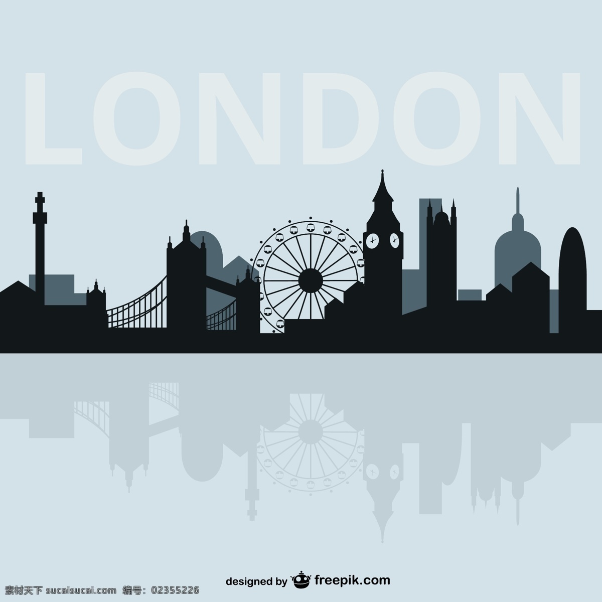 伦敦 城市 轮廓 旅游 艺术 平面 伦敦的天际线 欧洲 英国 插图 图形 景观 地标 城市天际线 英国的轮廓 城市的轮廓 黑色