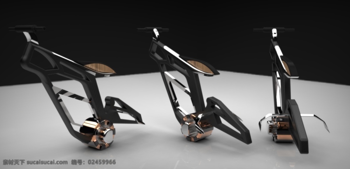未来的自行车 replicator2 stl 绿色