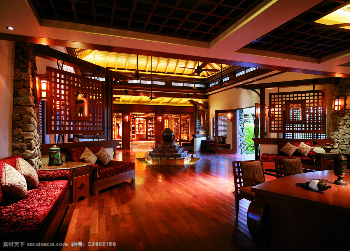 spa 吧台设计 灯光设计 东南亚风格 会所设计 家具设计 建筑园林 酒店大堂 酒店 大厅 酒店大厅 五星级酒店 香格里拉酒店 室内设计资料 酒店设计 包柱子 中式元素 格栅 越南 桑拿房 室内摄影 家居装饰素材