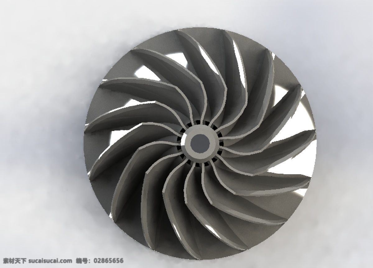 涡轮 增压器 涡轮增压器 3d模型素材 其他3d模型