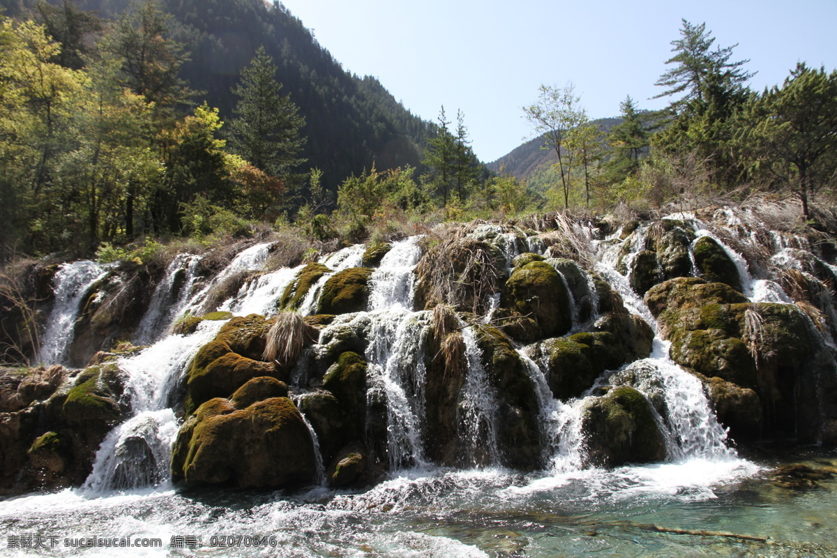 树正瀑布 四川 旅游 九寨沟 风光 旅游摄影 国内旅游