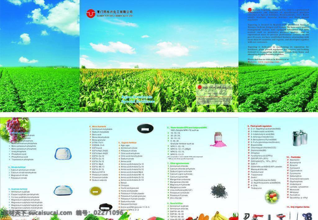 dm宣传单 传单 化工产品 农作物 水果 玉米 画册 矢量 模板下载 化工产品画册 矢量图 日常生活