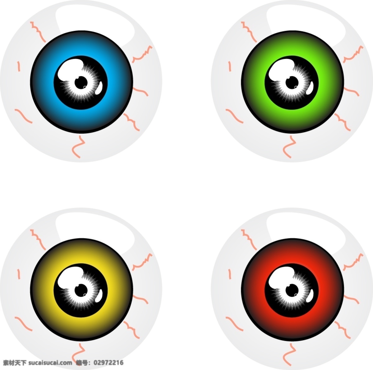 彩色 外 框 创意 眼球 矢量图 眼睛 彩色外框 创意眼球 血丝 瞳孔 眼白 其他矢量图