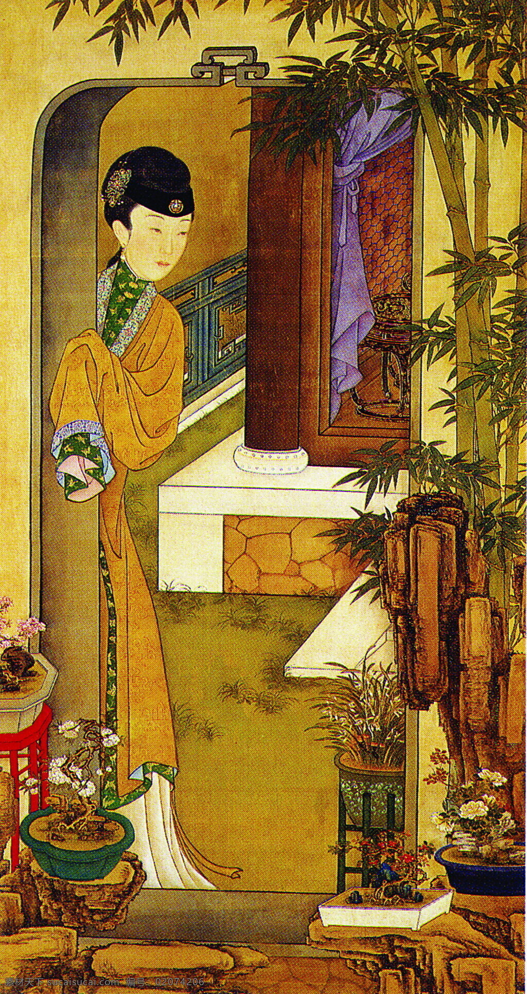 中国画 人物 古代女子 古代人物 国画 美术绘画 摄影图库 文化艺术 中国画人物