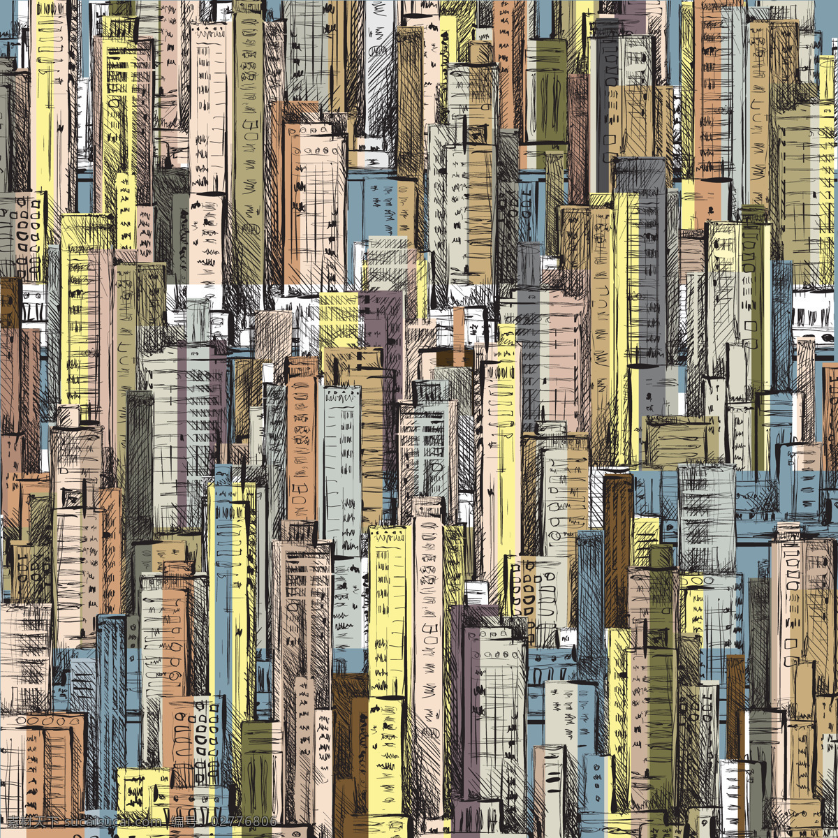 城市 插画 背景 城市插画背景 高楼大厦 城市建筑 城市漫画 建筑设计 环境家居