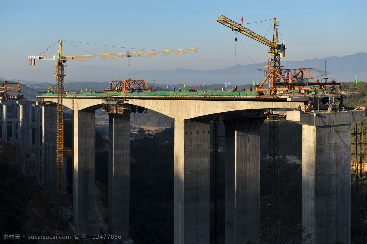 高速公路施工 高速公路 施工 繁忙 高空作业 机械 路桥建设 发展战略 建筑园林 建筑摄影 摄影图库
