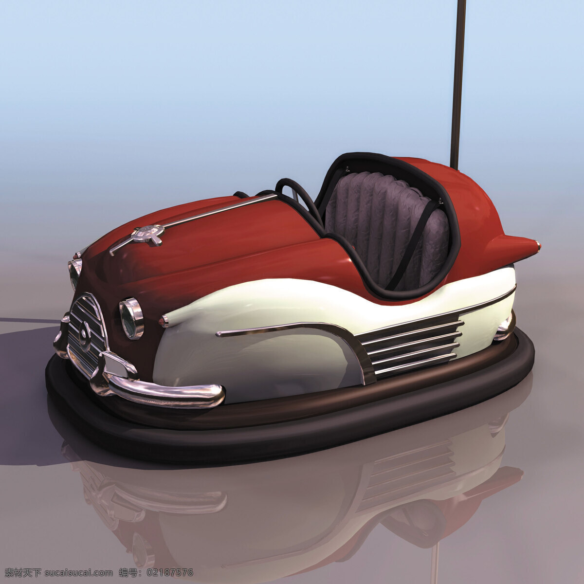 气垫 车 3d 模型 白色