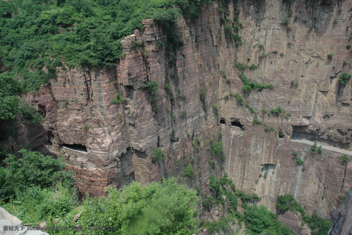 万仙山 新乡 辉县 太行山 悬崖 峭壁 旅游摄影 国内旅游 黑色