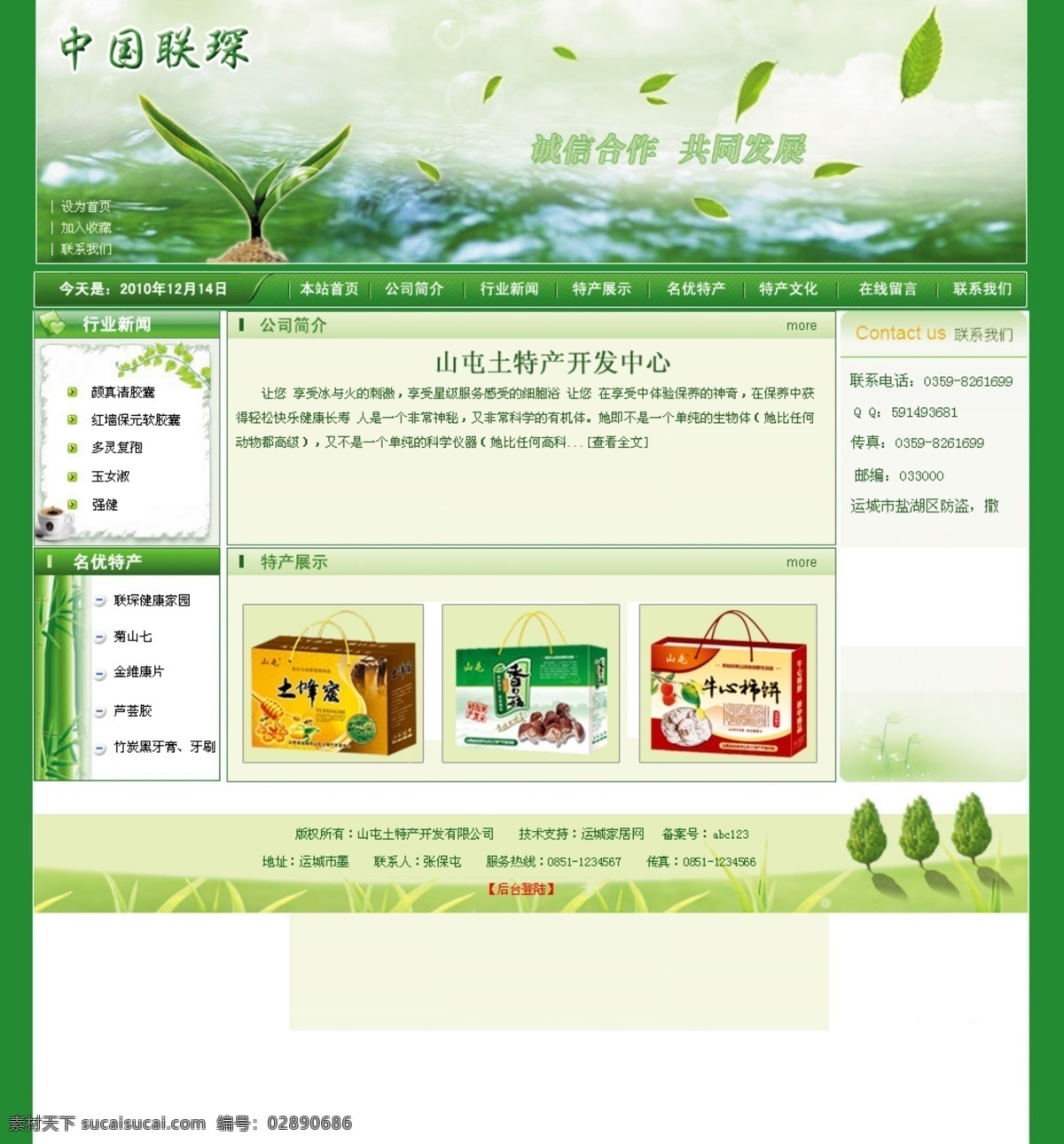 中国 联 琛 网站 网站模板 保健品模板 网页素材 网页模板