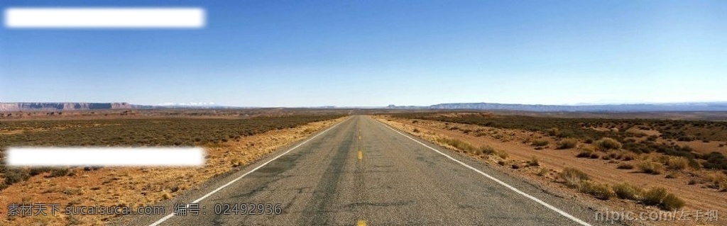 荒漠上的公路 荒漠 公路 自然景观 山水风景 超宽屏风光 摄影图库 自然风光
