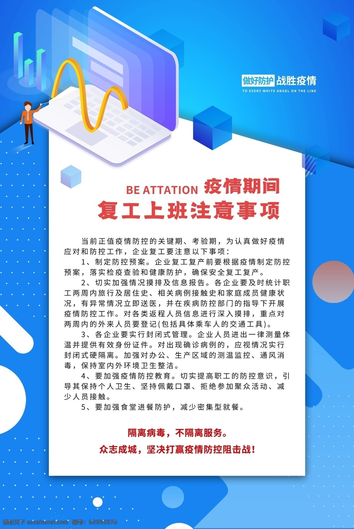 企业复工 防疫指南 公司复工 防疫守则 复工防疫守则 肺炎防疫指南 员工防控肺炎 预防 防控 疫情 展板模板